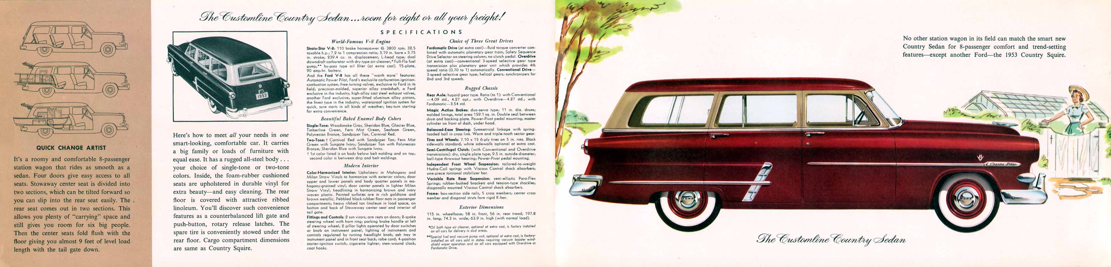 1953 Ford Brochure Page 12
